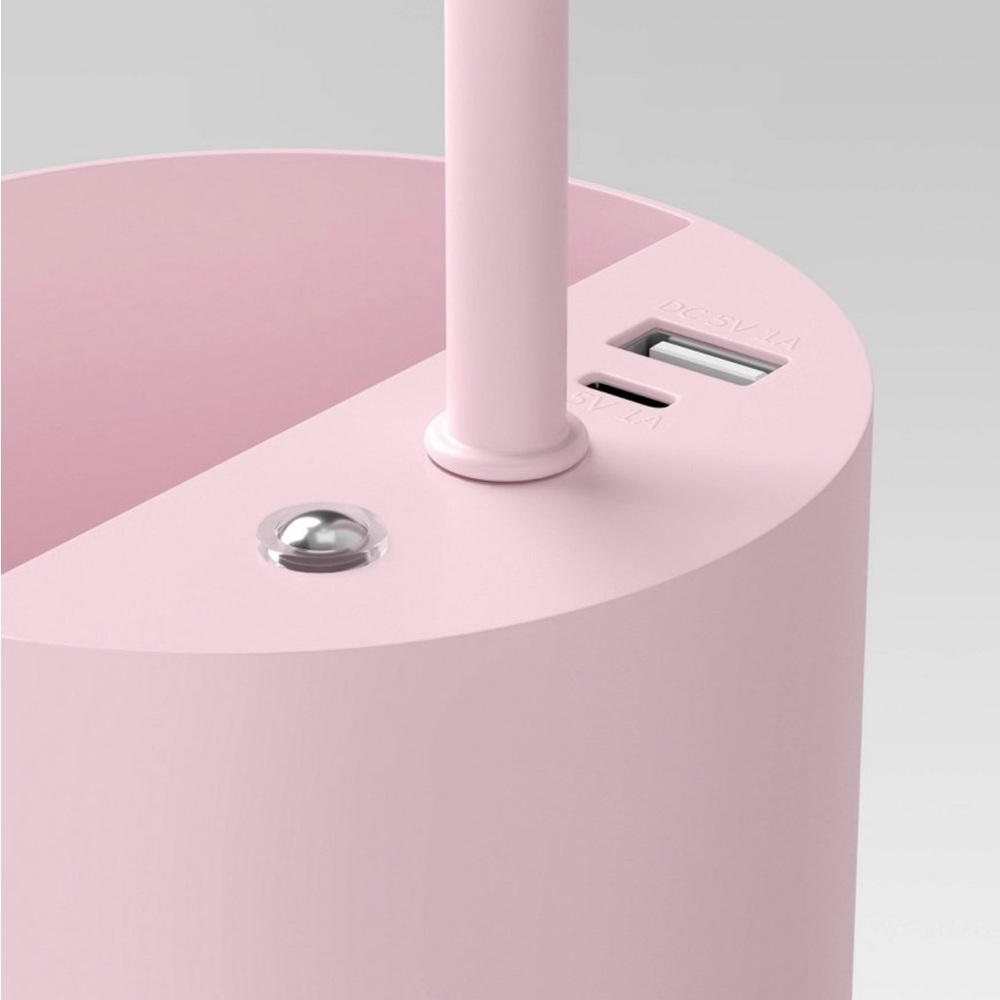 Room Essentials Task Lamp with Nightlight with Integrated LED Pink - Picture 4 of 6